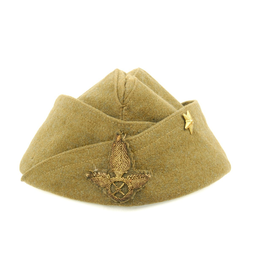 Original WWII Italian Second Lieutenant Bustina Field Cap - Motor