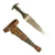 Original Sudanese Mahdi Wars Dervish Arm Dagger with Leather Scabbard circa 1880 Original Items