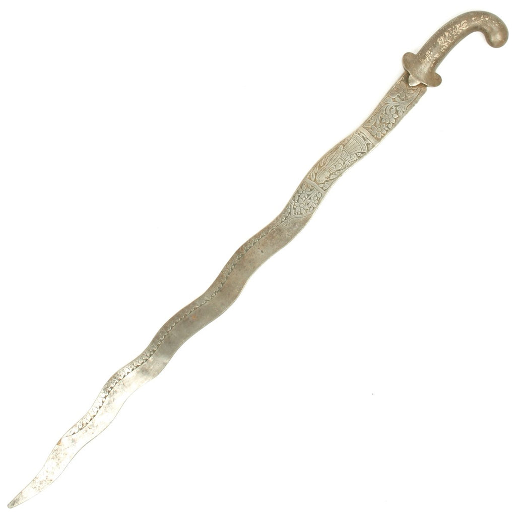 Original Victorian Era Indian Khanjar Flame Blade Sword Original Items