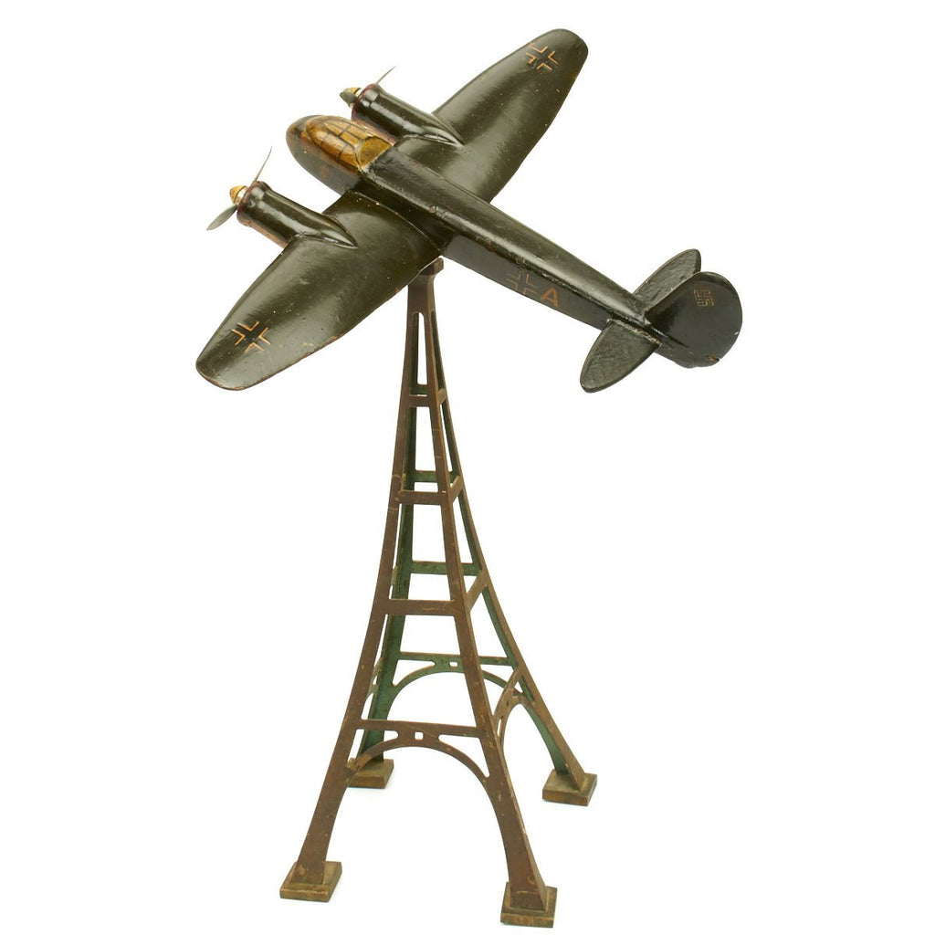 Original German WWII Luftwaffe Edelweiss 51 Junkers Ju 88 Bomber Over Eiffel Tower Model Original Items