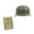 Original German WWII Named Luftwaffe M35 Double Decal Helmet with Matching Wehrpass Original Items