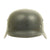 Original German WWII Named Luftwaffe M35 Double Decal Helmet with Matching Wehrpass Original Items
