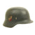 Original German WWII Named Luftwaffe M35 Double Decal Helmet with Matching Wehrpass Original Items