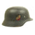 Original German WWII Named Luftwaffe M35 Double Decal Helmet with Matching Wehrpass Original Items
