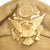 Original U.S. WWII USAAF Officer Khaki AIRFLOW Crush Cap With Rear Chin Strap - Size 6 7/8 Original Items