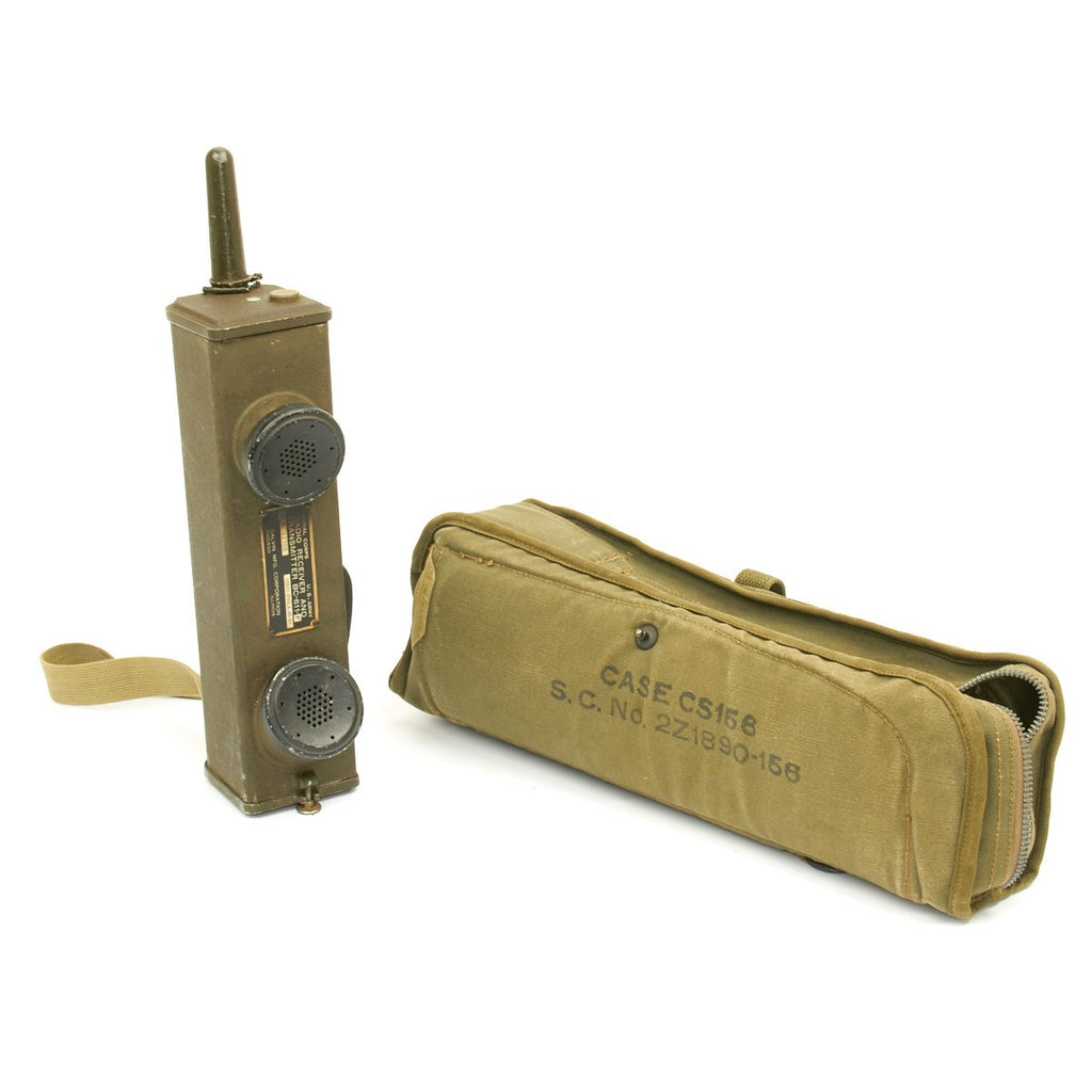 Original U.S. WWII Paratrooper Handie Talkie SCR-536 Radio with CS-156 Jump Case Original Items