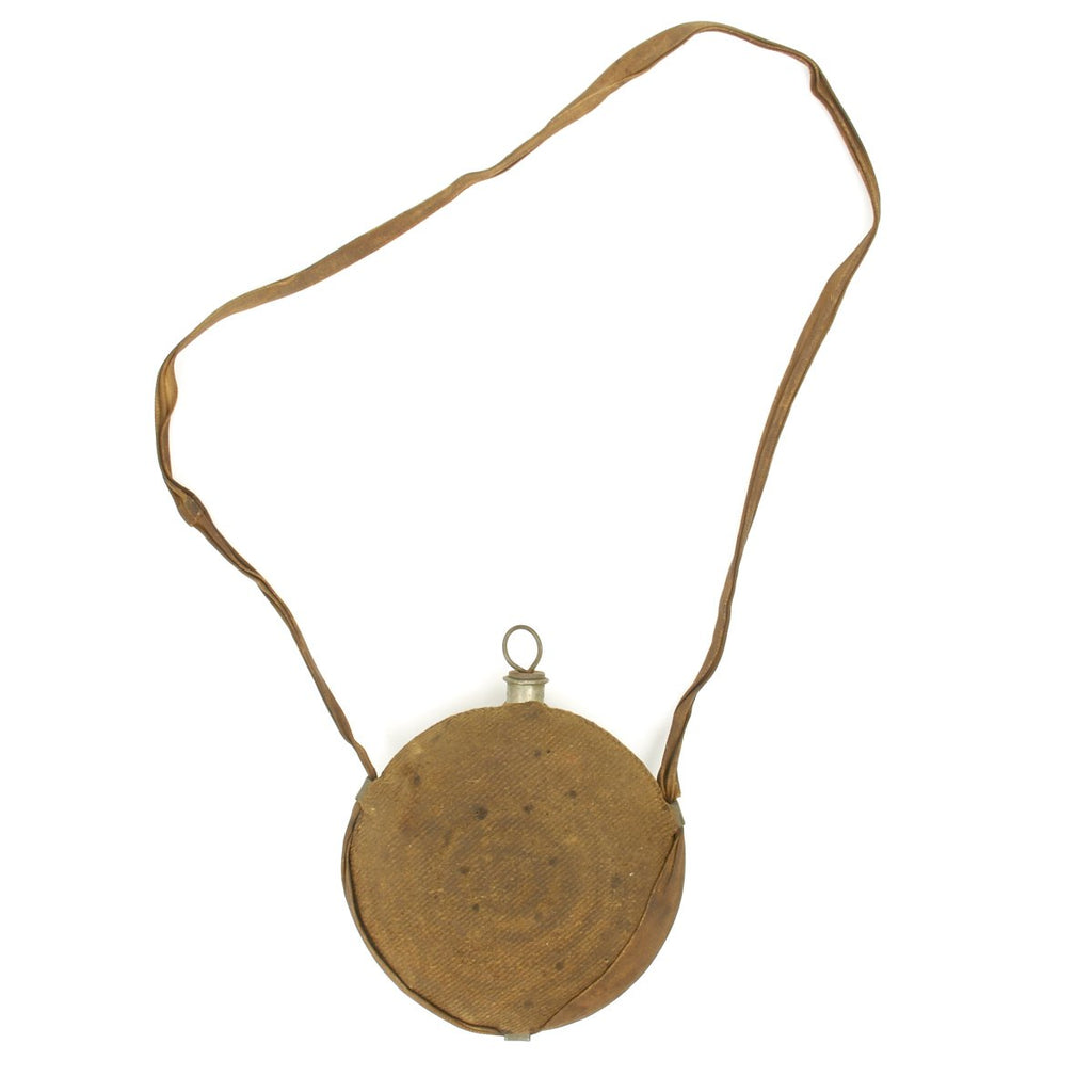 Original U.S. Civil War Federal Model 1858 Bullseye 8 Ring Canteen with by R.H. Gratz & Co Philadelphia - Cover and Sling Original Items