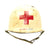 Original WWII U.S. Medic Schlueter Rear Seam M1 Helmet with Westinghouse Liner Original Items