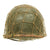 Original U.S. WWII 1943 M1 McCord Fixed Bale Front Seam Helmet with Westinghouse Liner Original Items