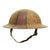 Original U.S. WWI A.E.F. 91st Infantry Division M1917 Doughboy Helmet with Camouflage Textured Paint Original Items