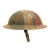Original U.S. WWI A.E.F. 91st Infantry Division M1917 Doughboy Helmet with Camouflage Textured Paint Original Items