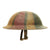 Original U.S. WWI A.E.F. 91st Infantry Division M1917 Doughboy Helmet with Camouflage Textured Paint Original Items