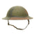 Original U.S. WWI A.E.F. 91st Infantry Division M1917 Doughboy Helmet with Camouflage Textured Paint Original Items