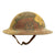 Original U.S. WWI A.E.F. 503rd Engineer Battalion M1917 Helmet with Camouflage Textured Paint Original Items