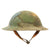 Original U.S. WWI A.E.F. 503rd Engineer Battalion M1917 Helmet with Camouflage Textured Paint Original Items