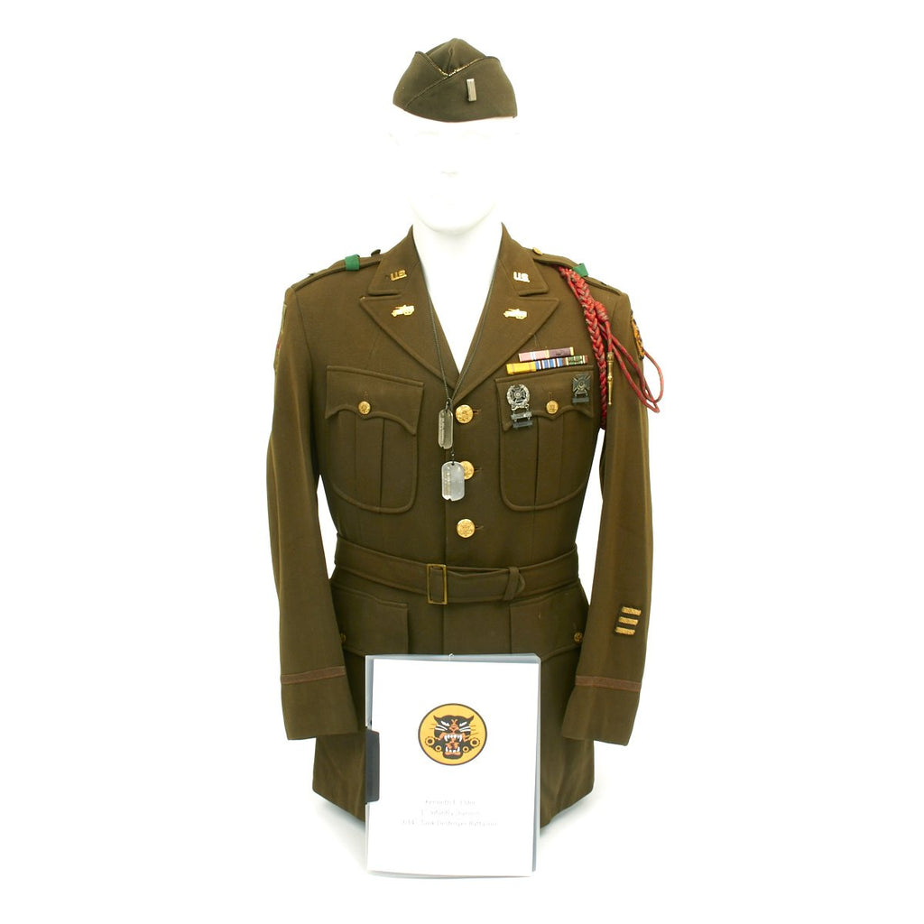 Original U.S. WWII 634th Tank Destroyer Battalion Officer Grouping - Normandy Invasion Original Items