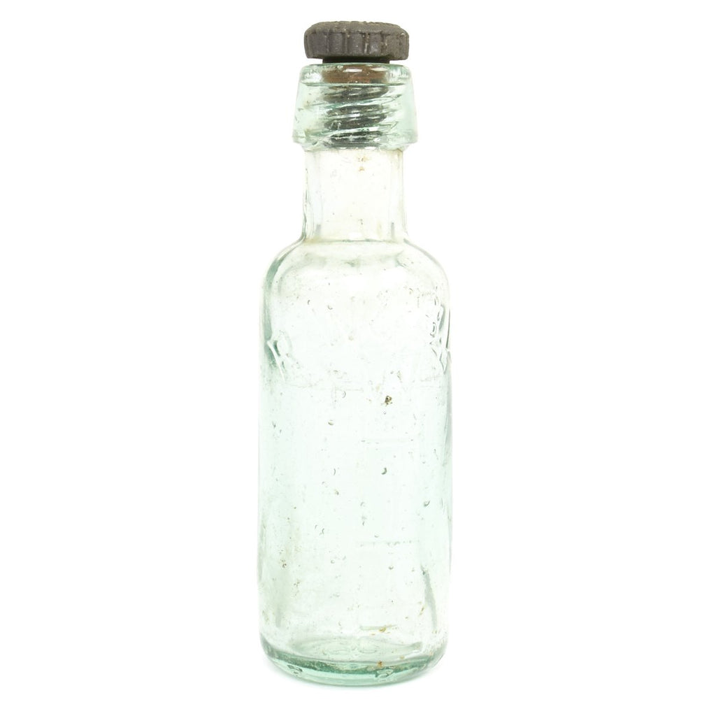 Original British WWI Era Glass Soda Bottle with Stopper found in Western Front Trench Original Items