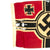Original German WWII Small Battle Flag 50cm x 85cm with Wartime Markings Original Items