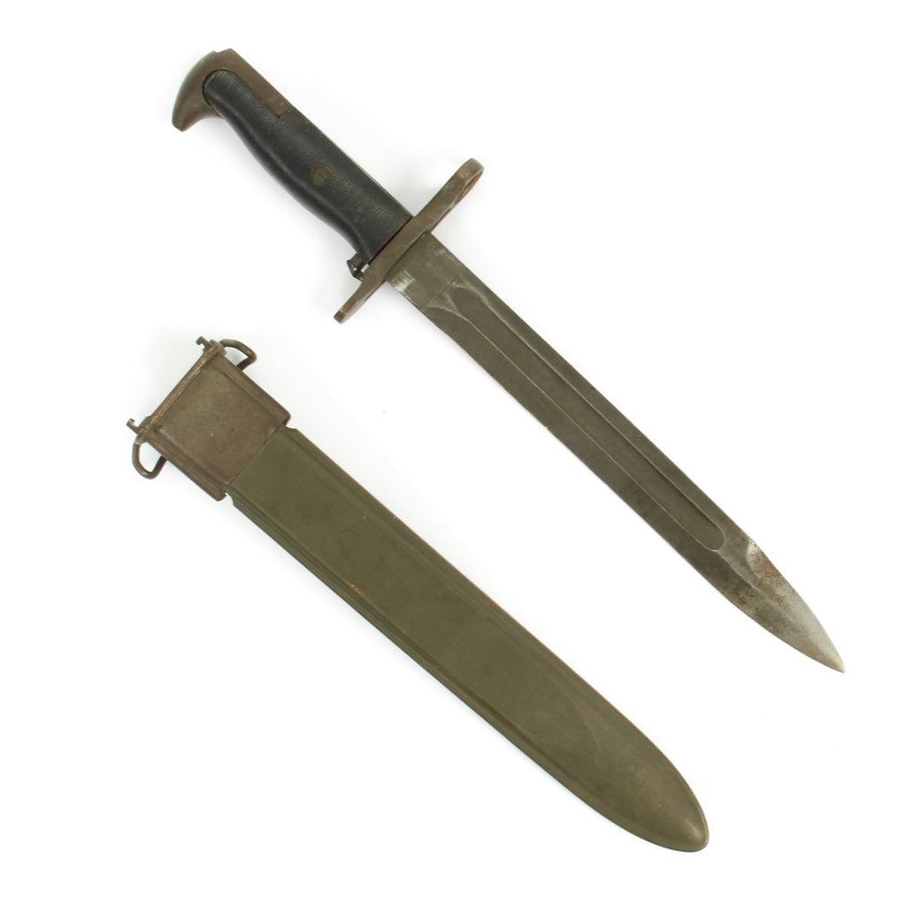 Original U.S. WWII M1 Garand Rifle 10 inch Bayonet by Utica Cutlery Original Items