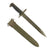 Original U.S. WWII M1 Garand Rifle 10 inch Bayonet by Utica Cutlery Original Items