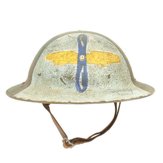 Original U.S. WWI M1917 Army Air Service Refurbished Doughboy Helmet Original Items