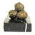 Original U.S. WWII Bastogne December 1944 NUTS Bronze with Black White Marble Base Original Items