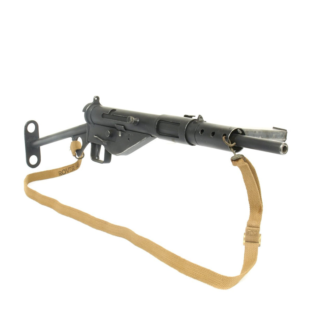 Original British WWII Sten MkII Display Submachine Gun with WW2 Sling Original Items