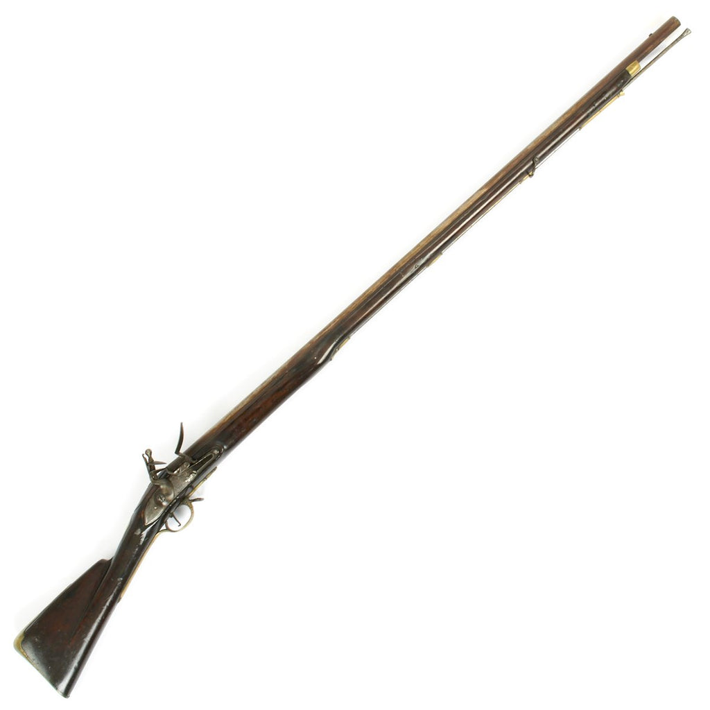 Original American Revolutionary War British Pattern 1742 Long Land Brown Bess Musket by Jordan - Dated 1745 - Princeton Battlefield Museum Original Items