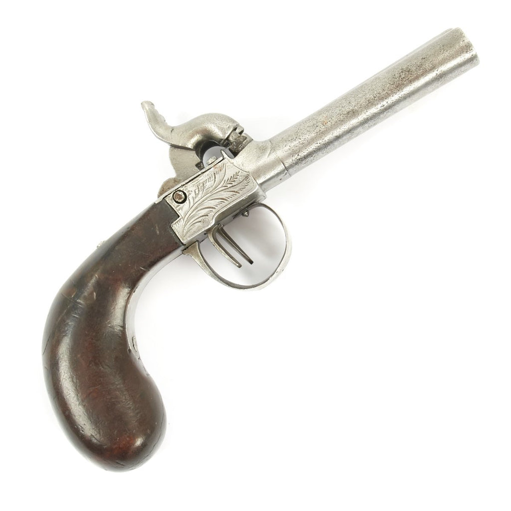 Original 19th Century European Style Double Barrel Percussion Pocket Pistol - circa 1835 Original Items