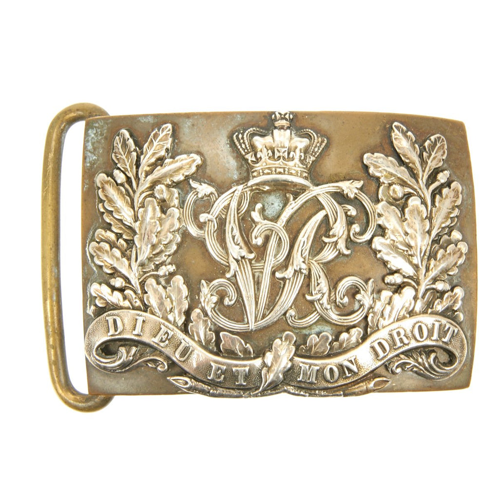 Original British Victorian General Service Ornate Belt Buckle for Officers or Senior NCOs - c.1880 Original Items