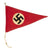 Original German WWII NSDAP National Vehicle Staff Car Pennant Flag Original Items