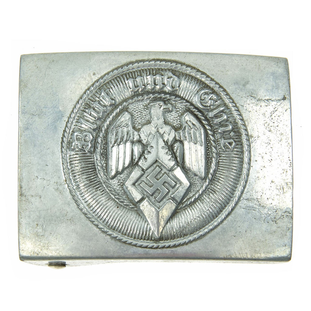 Original German WWII Unissued Hitler Youth Belt Buckle with RZM Paper Tag - marked RZM M4/72 Original Items