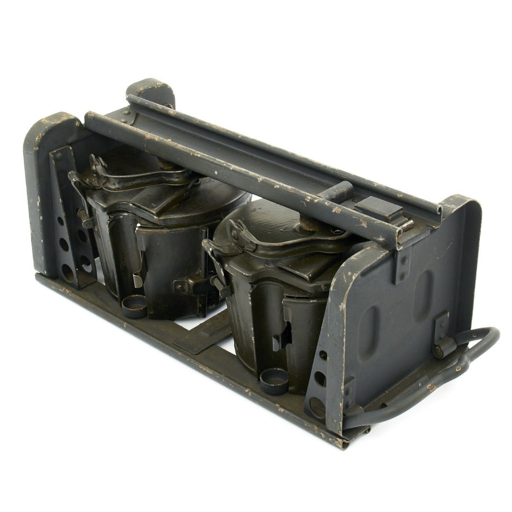 Original German WWII MG 34 MG 42 Basket Belt Carrier in Transport Frame with Belts - 1943 Dated Original Items