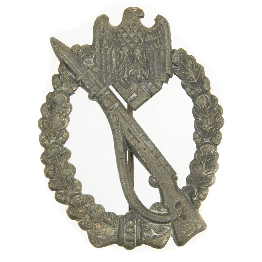 Original German WWII Infantry Assault Badge by Gebrüder Wegerhoff - Silver Grade Original Items