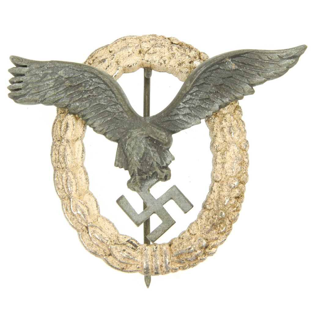 Original German WWII Luftwaffe Late War Pilot Badge Original Items