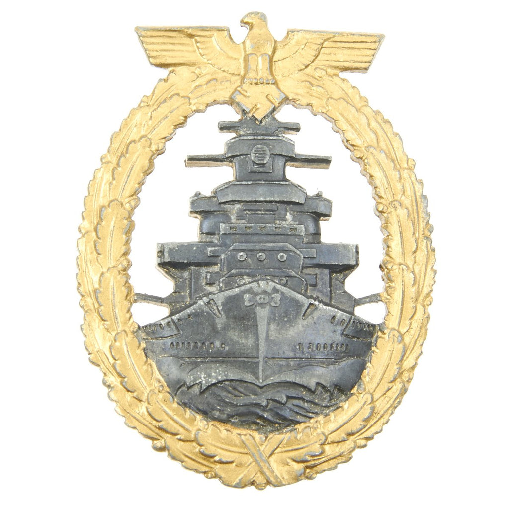 Original German WWII High Seas Fleet Badge by Richard Sieper and Sons Original Items