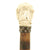 Original British WWI R.A.F. Flt. Lt. Percy Smith's Carved Dog's Head Swagger Stick and KIA Papers Original Items