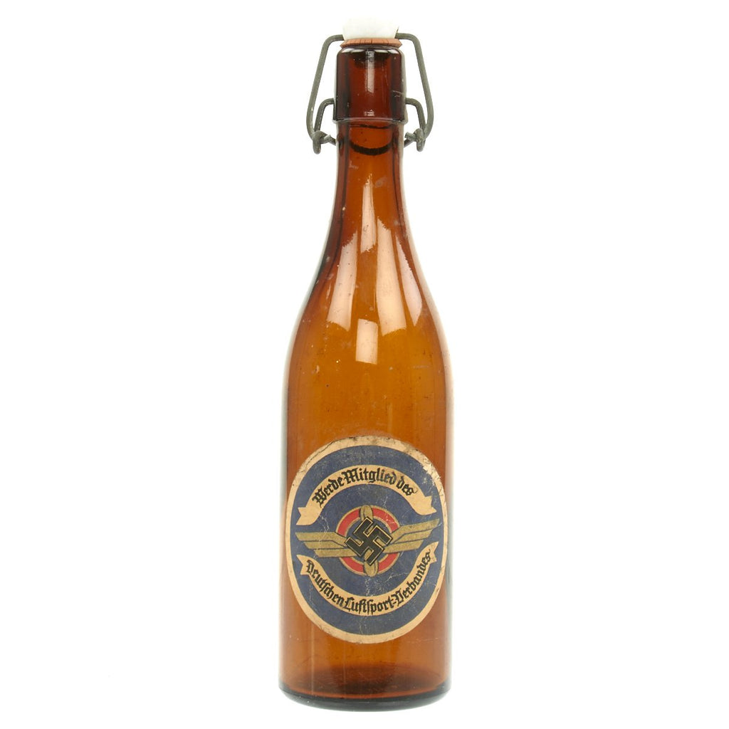 Original German Pre-WWII Air Sports Association Flip-Top Beer Bottle - Deutschen Luftsport-Derbandes Original Items