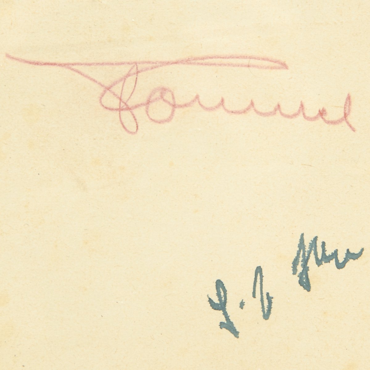 Original German WWII Signature of Field Marshal Erwin Rommel