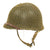 Original U.S. WWII M1 McCord Fixed Bale Front Seam Helmet with Westinghouse Liner with Net Original Items