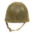 Original U.S. WWII M1 McCord Fixed Bale Front Seam Helmet with Westinghouse Liner with Net Original Items