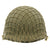 Original U.S. WWII 1944 M1 McCord Front Seam Swivel Bale Helmet with Firestone Liner and Net Original Items
