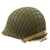 Original U.S. WWII 1944 M1 McCord Front Seam Swivel Bale Helmet with Firestone Liner and Net Original Items