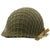 Original U.S. WWII 1944 M1 McCord Front Seam Swivel Bale Helmet with Firestone Liner and Net Original Items