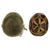 Original U.S. WWII 1944 M1 McCord Front Seam Swivel Bale Helmet with Firestone Liner and Net Original Items