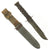 Original U.S. WWII USN Mark 2 KA-BAR Fighting Knife by Robeson Cutlery Co. with USN MK2 Scabbard Original Items