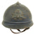 Original French WWI M1915 Adrian Helmet with Artillery Badge - Horizon Blue Original Items