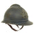 Original French WWI M1915 Adrian Helmet with Artillery Badge - Horizon Blue Original Items