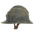 Original French WWI M1915 Adrian Helmet with Artillery Badge - Horizon Blue Original Items