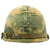 Original U.S. WWII USMC Named Vietnam War 3rd MAF M1 Helmet Reversible Camouflage Cover Original Items